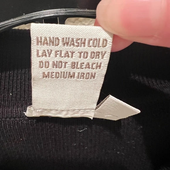 NWOT Boston Proper W Medium Metallic Gold Design Zip Collared Sweater! - Picture 8 of 9